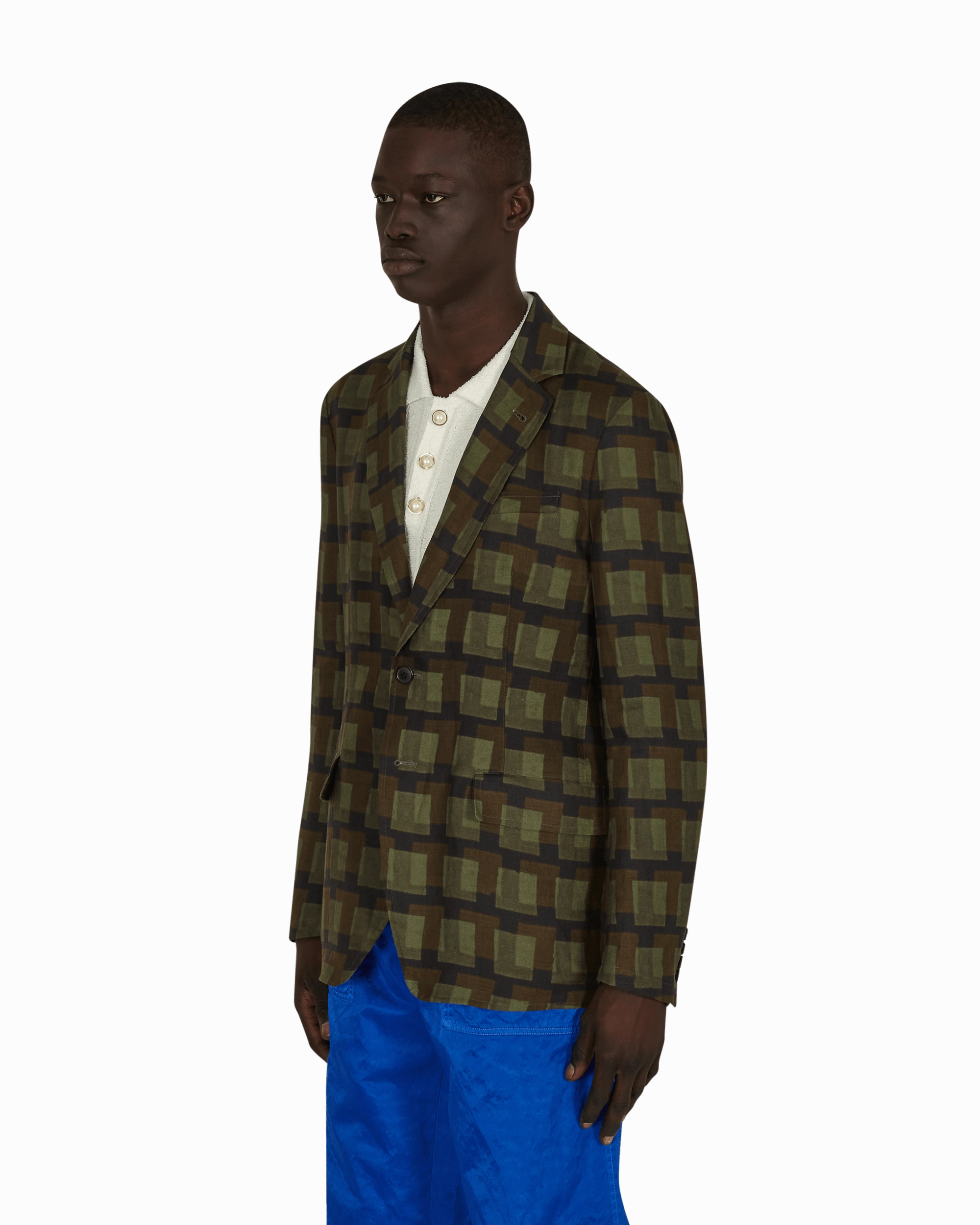 Len Lye Boxing Blazer Green