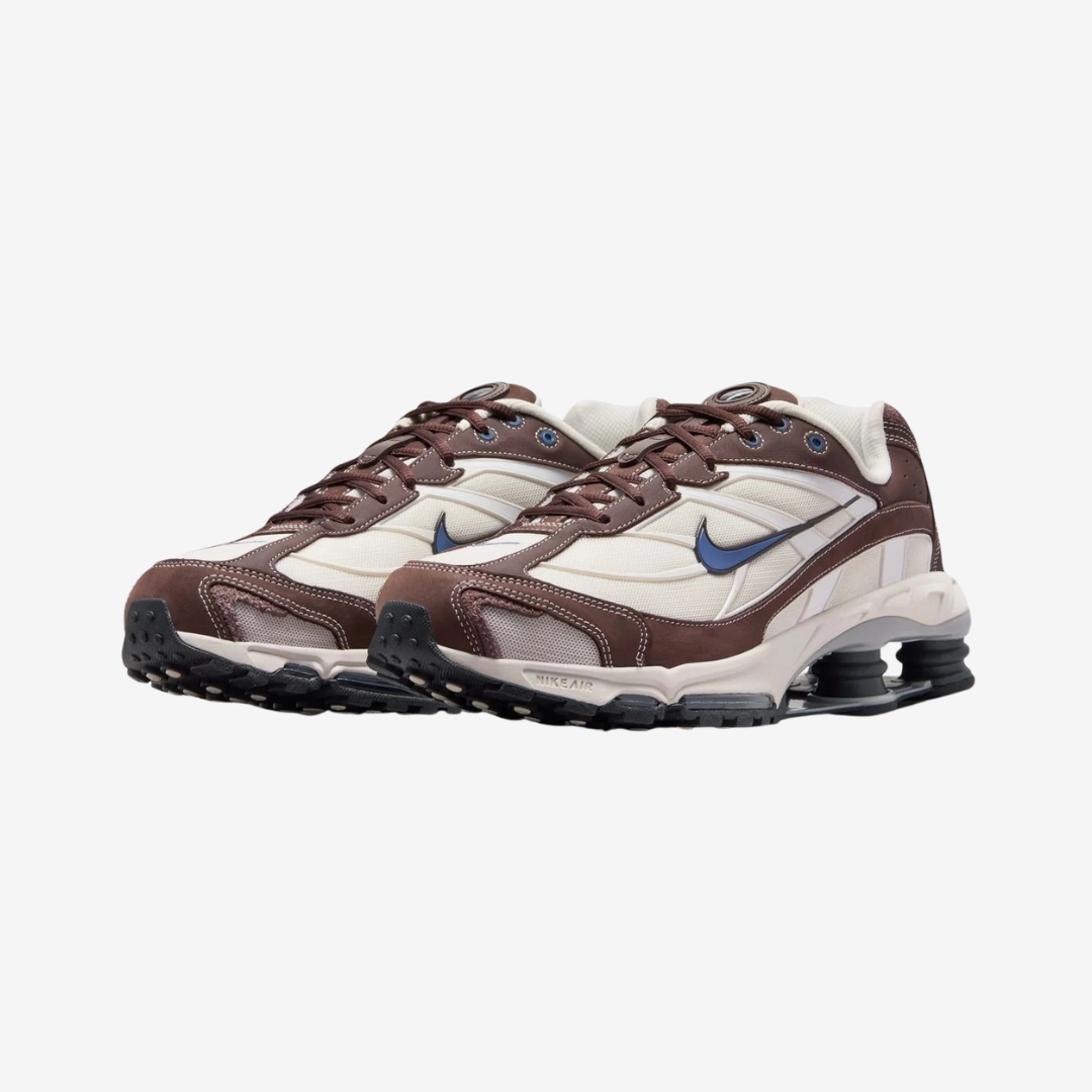 mens nike shox ride 2 (baroque brown/ fused blue)