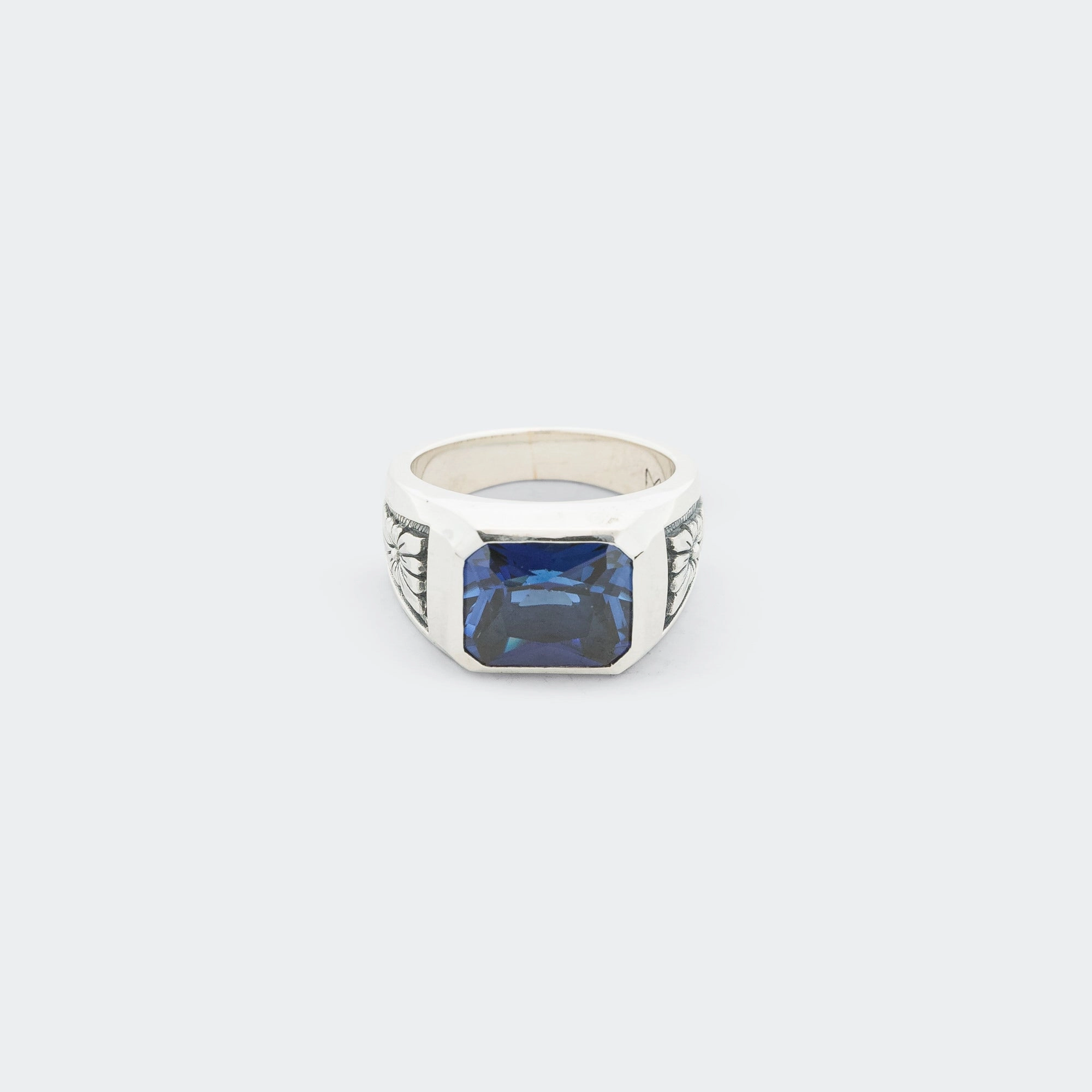 Midnight Ring Slim - 925 Silver/Sapphire