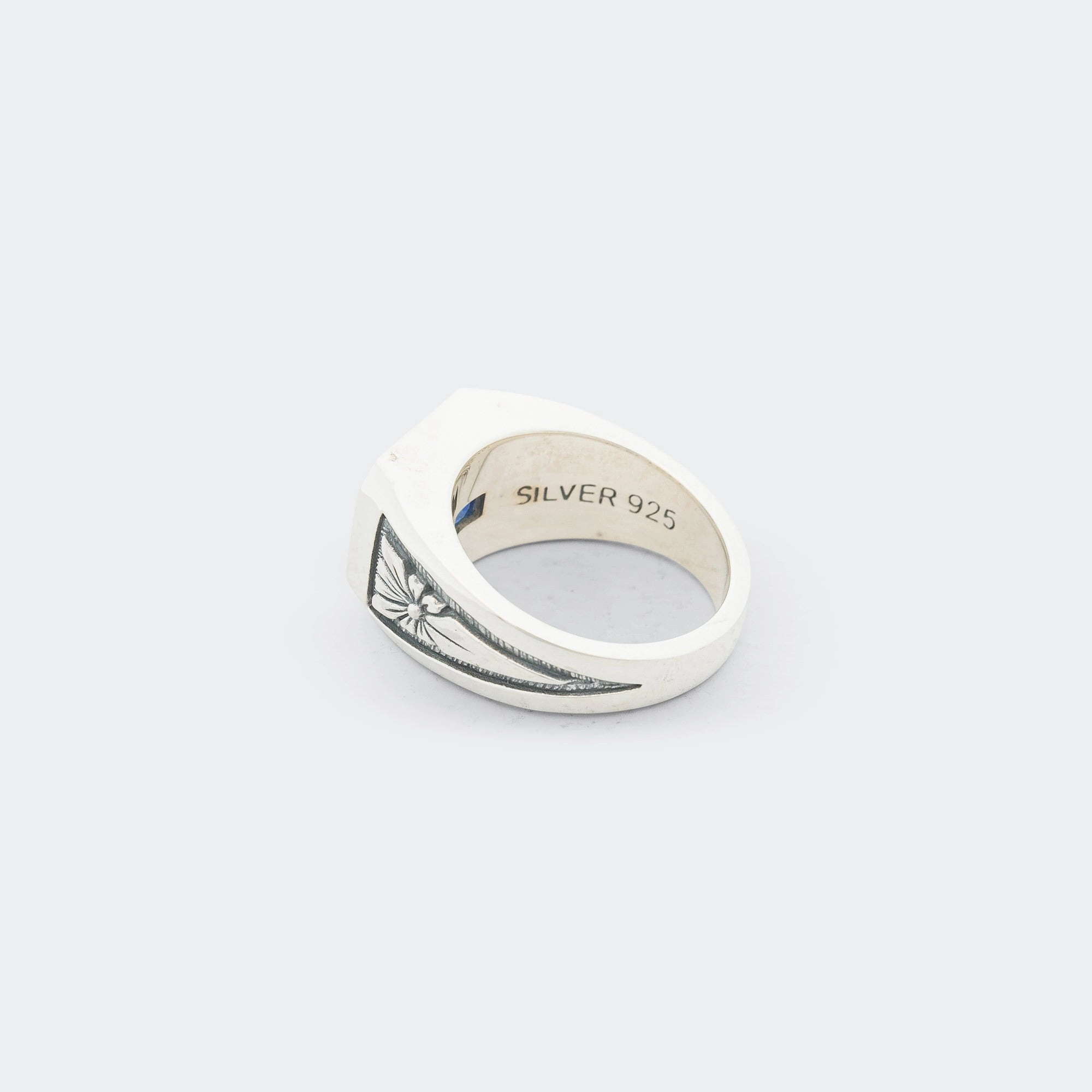 Midnight Ring Slim - 925 Silver/Sapphire