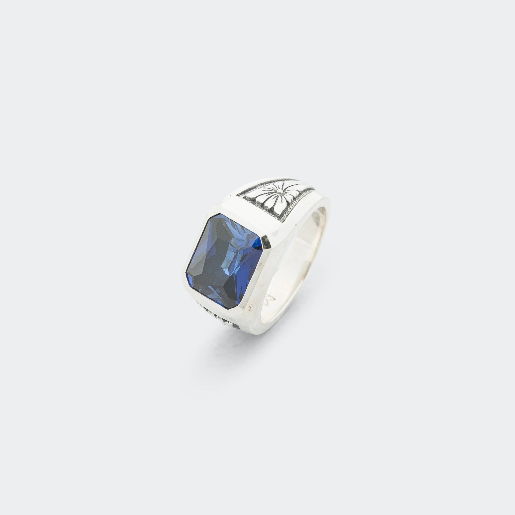 Midnight Ring Slim - 925 Silver/Sapphire