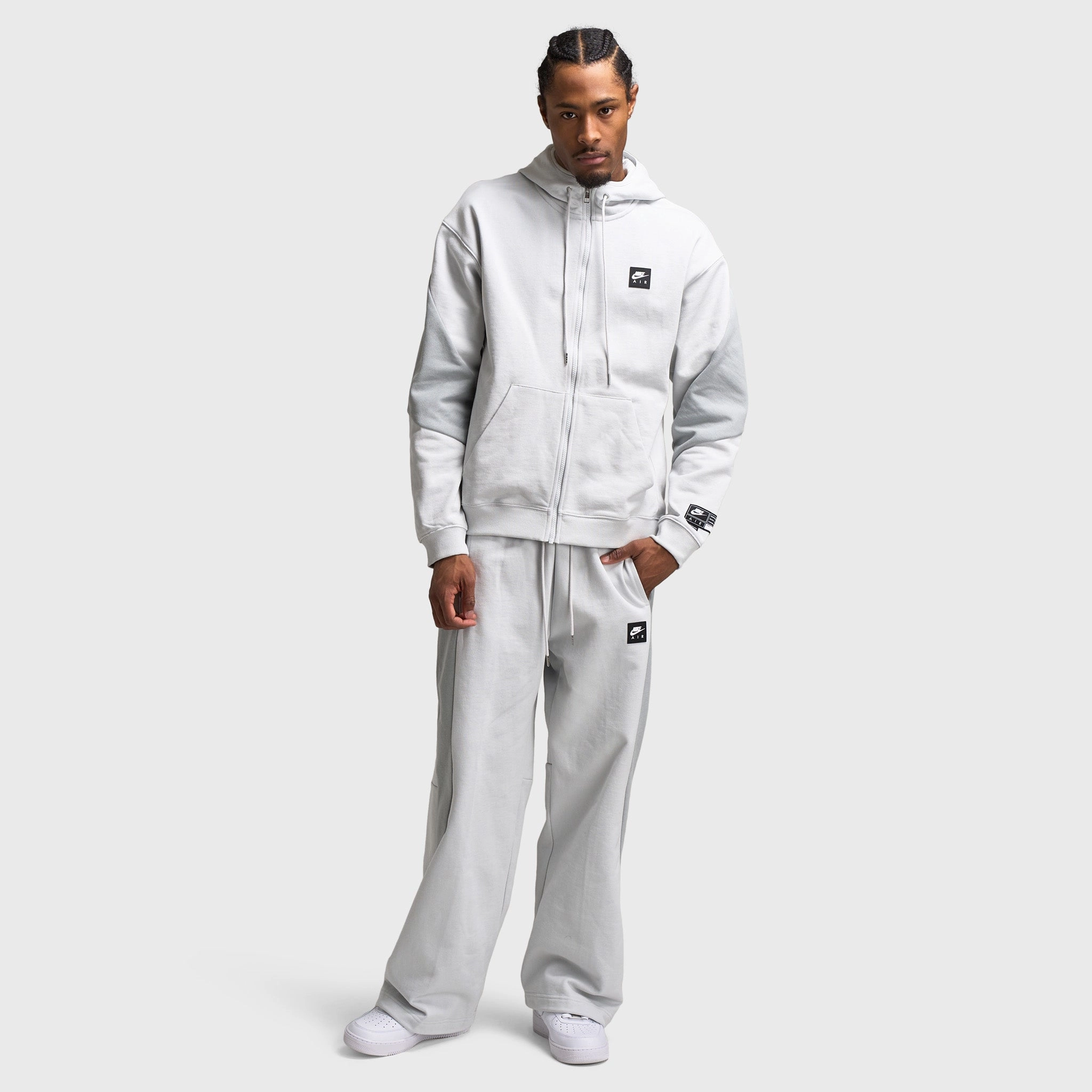 Nike Air Fleece Pants Photon Dust / Light Smoke Grey - Hyper Royal