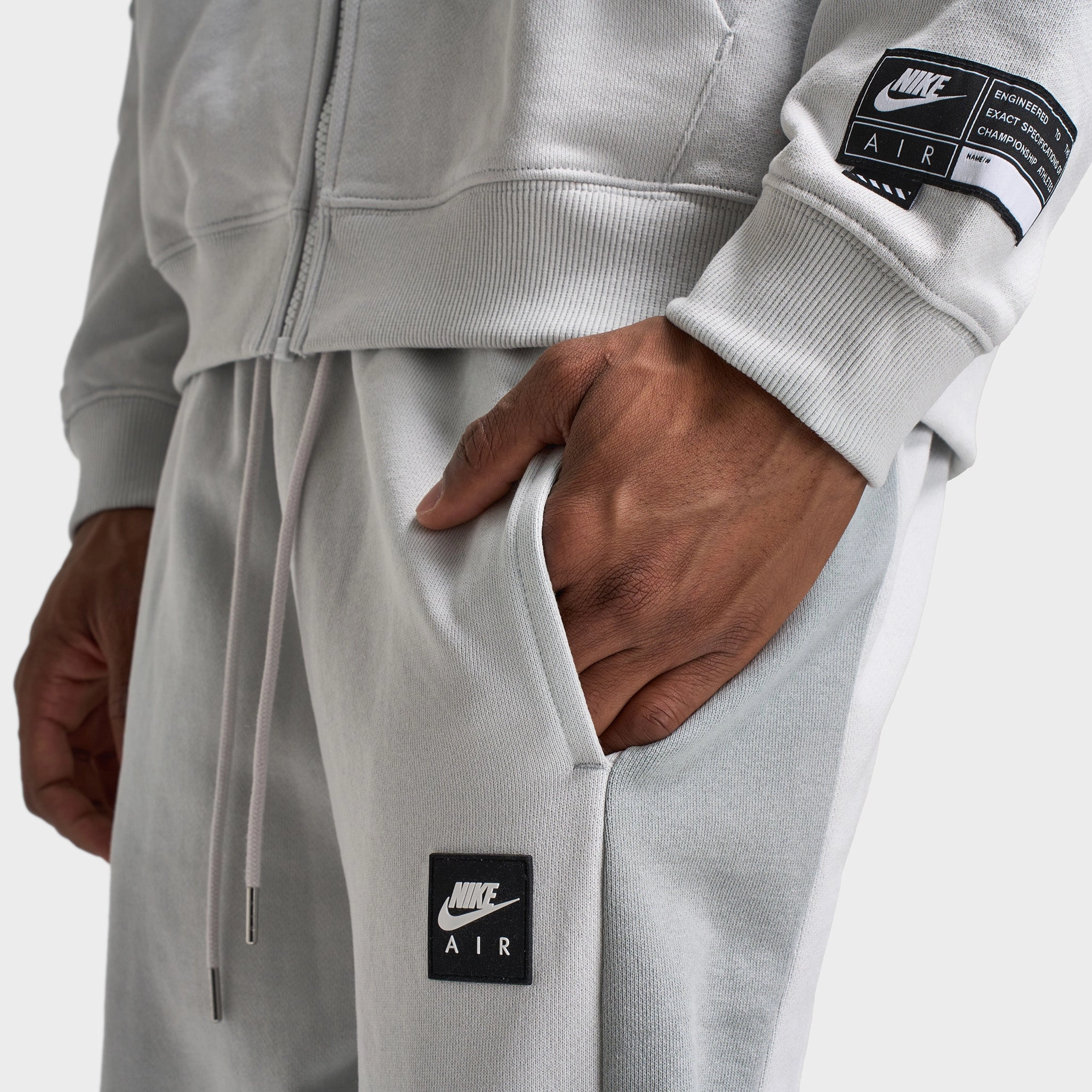 Nike Air Fleece Pants Photon Dust / Light Smoke Grey - Hyper Royal