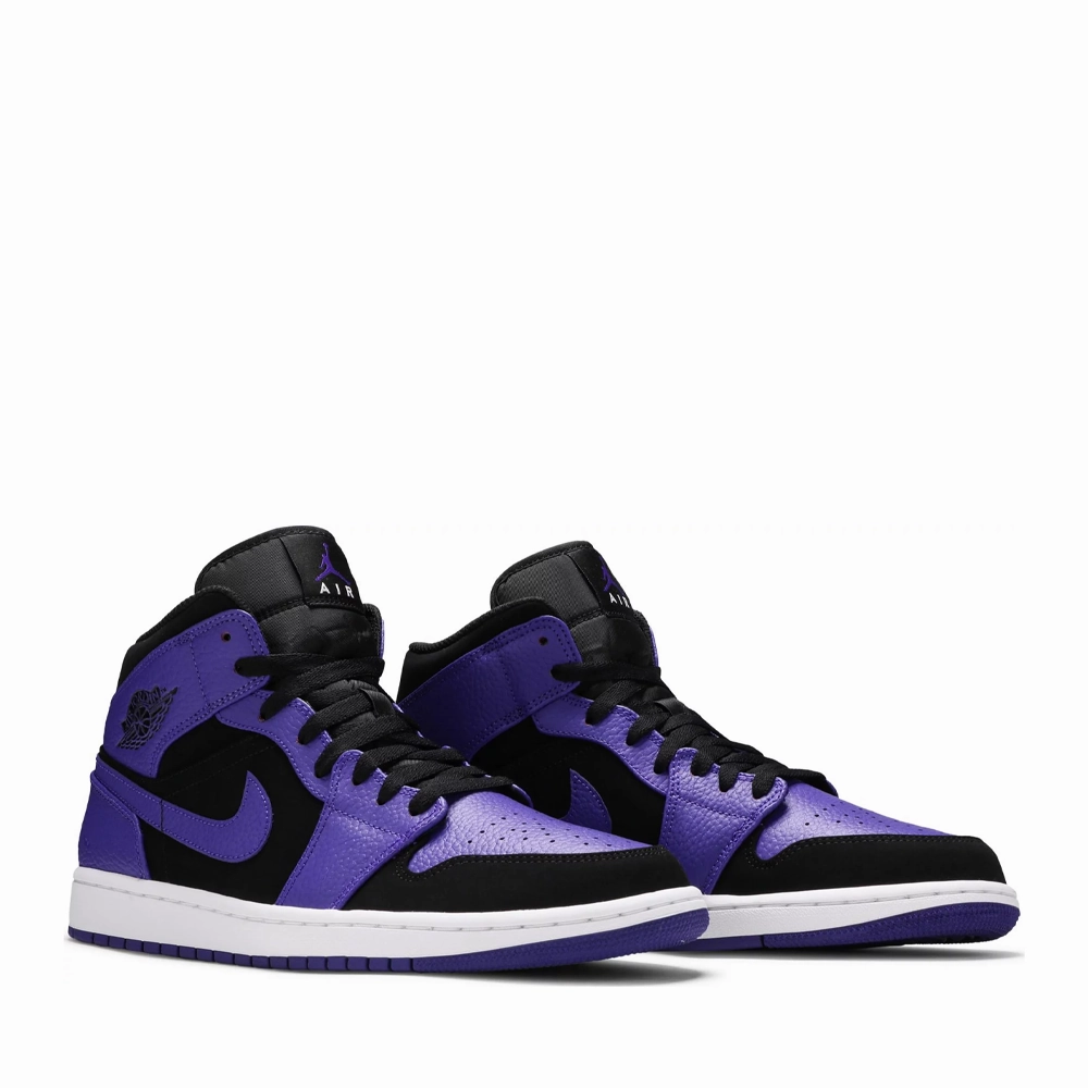 NIKE AIR JORDAN1 MID BLACK DARK CONCORD 2022 (NEW)