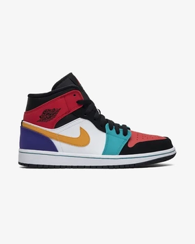 NIKE AIR JORDAN1 MID BRED MULTI-COLOR