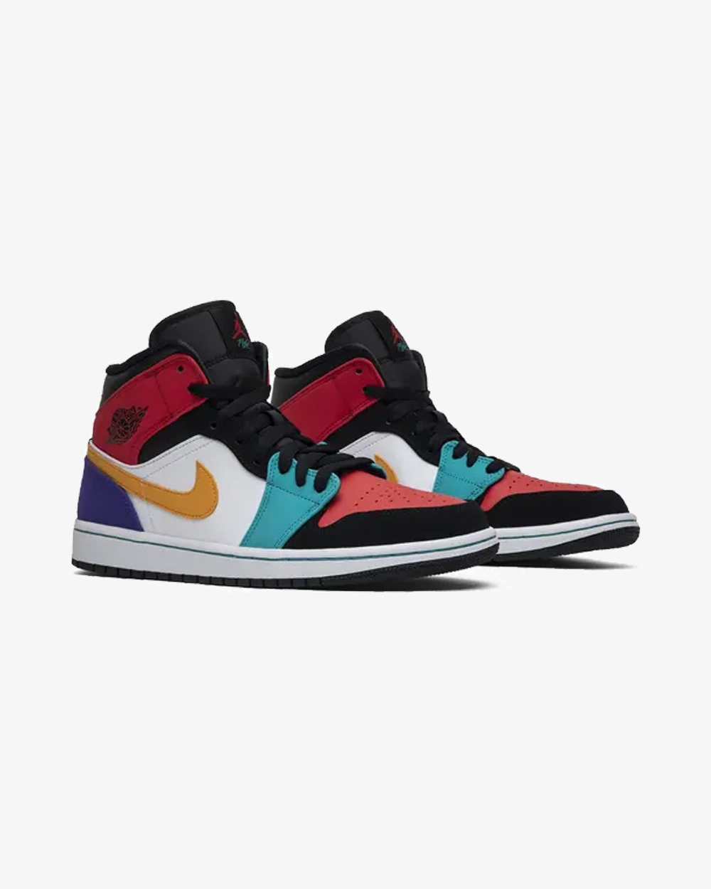 NIKE AIR JORDAN1 MID BRED MULTI-COLOR