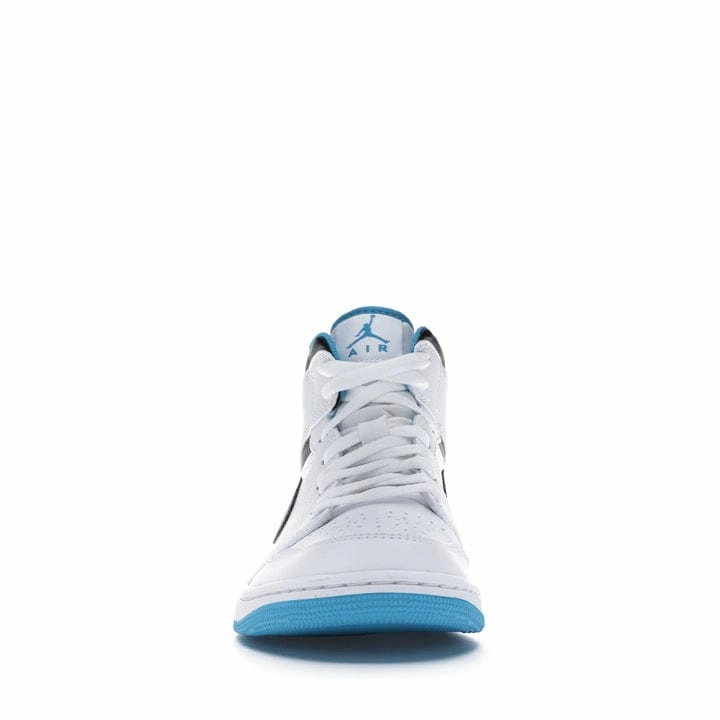NIKE AIR JORDAN1 MID WHITE LASER BLUE -