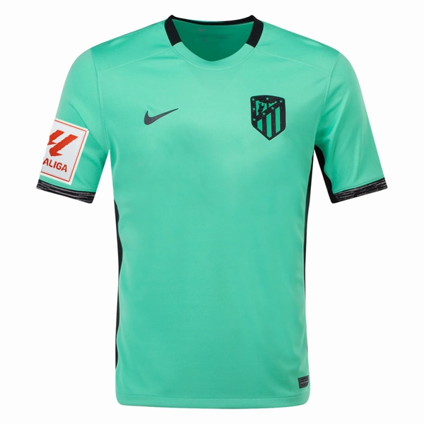 Nike Atletico Madrid Nahuel Molina Third Jersey w/ La Liga Patch 23/24 (Spring Green/Black)