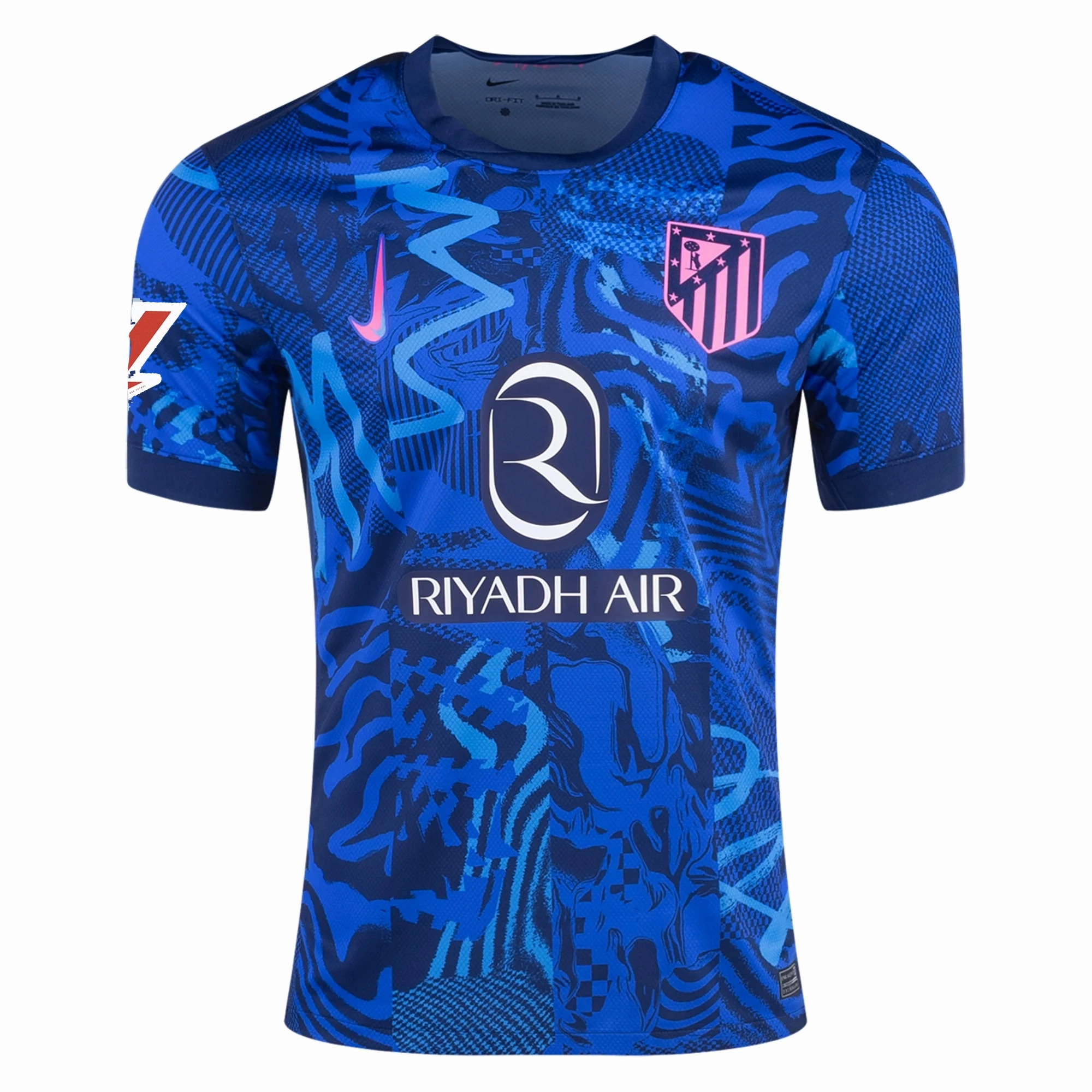 Nike Atletico Madrid Thomas Lemar Third Jersey w/ La Liga Patch 24/25 (Blue Void/Pink Glow)