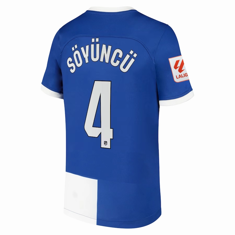 Nike Atletico Madrid Çağlar Söyüncü Away Jersey w/ La Liga Patch 23/24 (Old Royal/White)