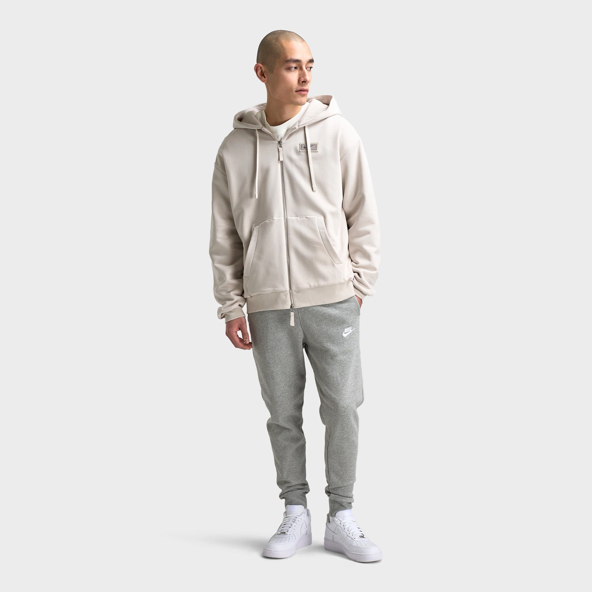 Nike Devin Booker Therma-FIT Full Zip Hoodie / Light Orewood Brown