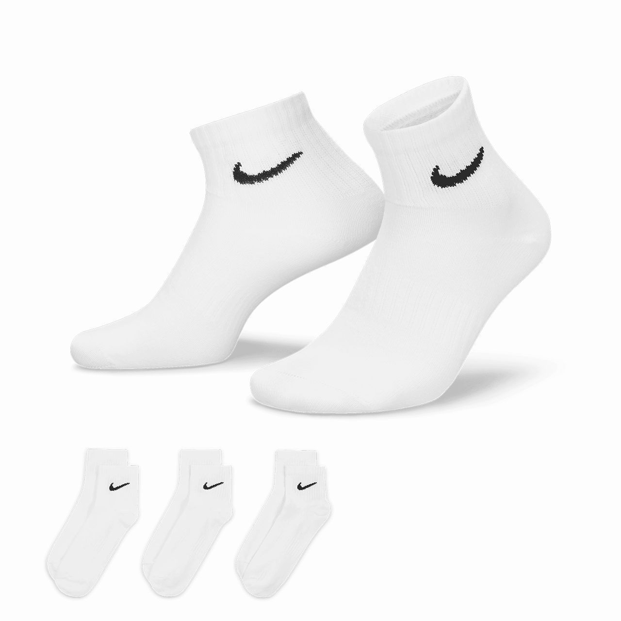 Nike Everyday Lightweight Training Ankle Socks (3 Pairs)