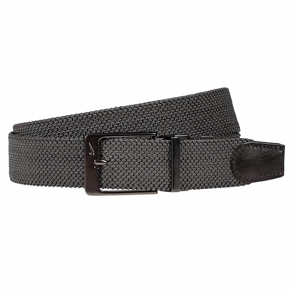 Nike G-Flex Stretch Woven Golf Belt Black/Dark Gray - 21 Men