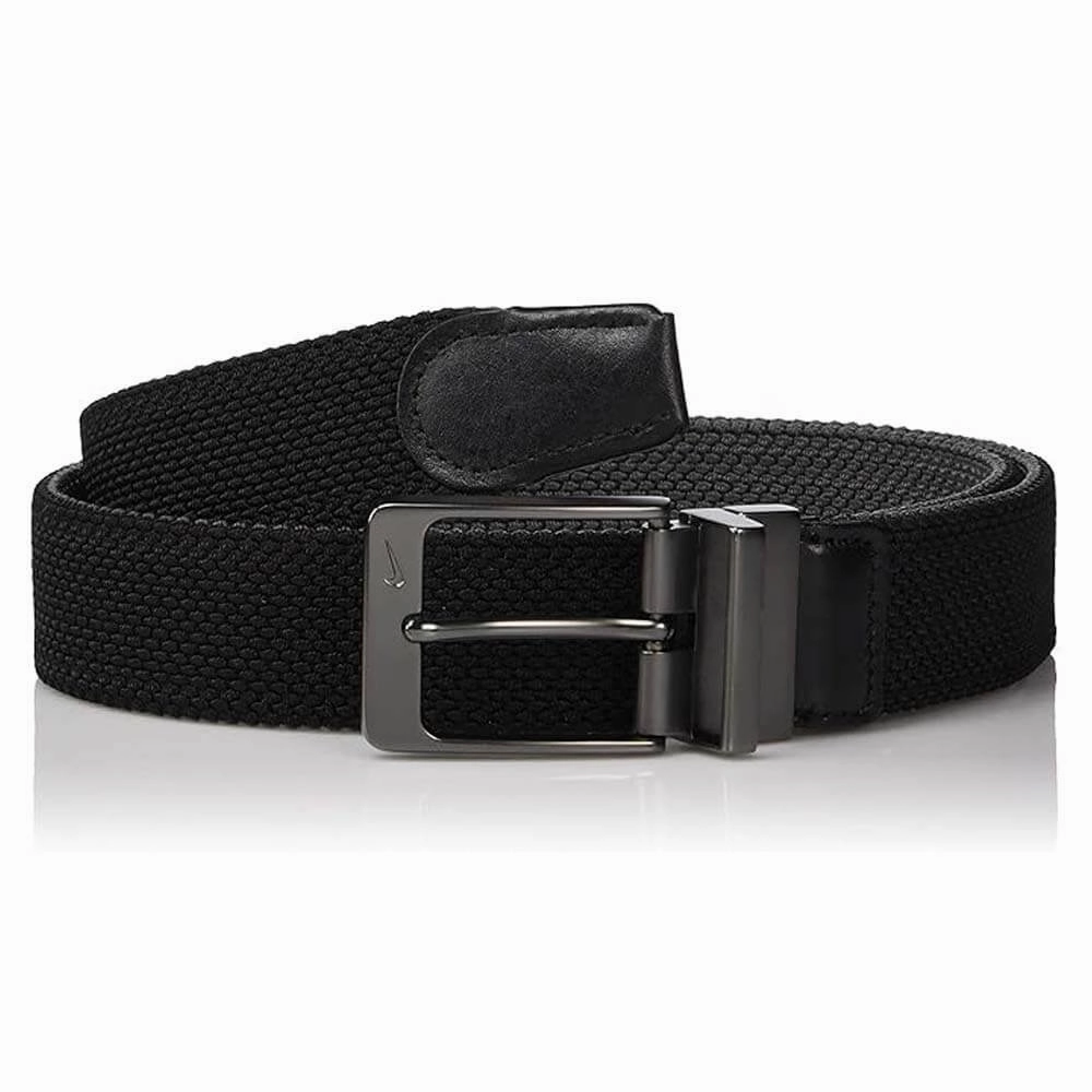 Nike G-Flex Stretch Woven Golf Belt Black/Dark Gray - 21 Men