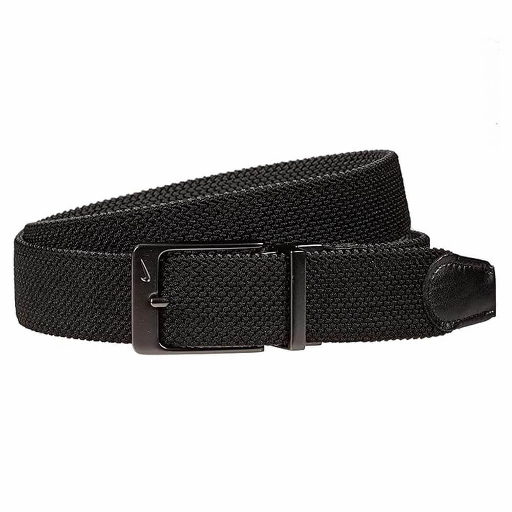 Nike G-Flex Stretch Woven Golf Belt Black/Dark Gray - 21 Men
