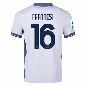 Nike Inter Milan Davide Frattesi Away Jersey w/ Serie A   Scudetto Patch 24/25 (Summit White/Iris Whisper)