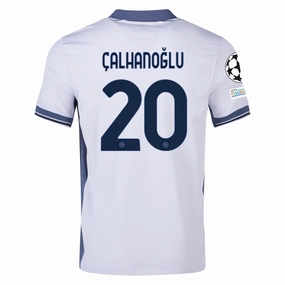 Nike Inter Milan Hakan Çalhanoğlu Away Jersey w/ Champions League   Scudetto Patch 24/25 (Summit White/Iris Whisper)