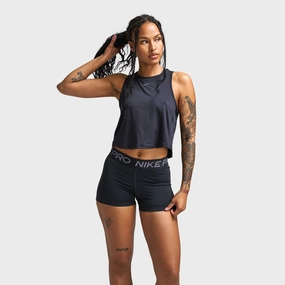 Nike One Classic Women's Dri-FIT Cropped Tank Top Black / Black