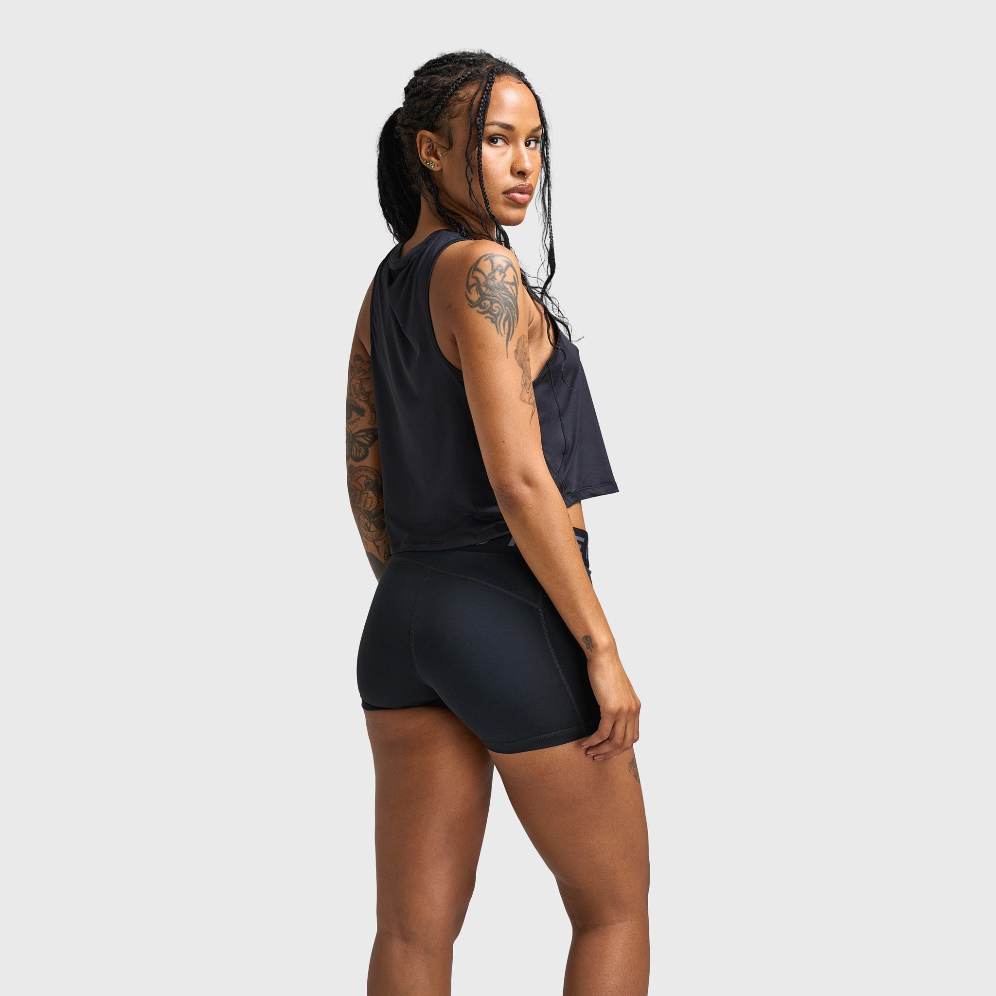 Nike One Classic Women's Dri-FIT Cropped Tank Top Black / Black