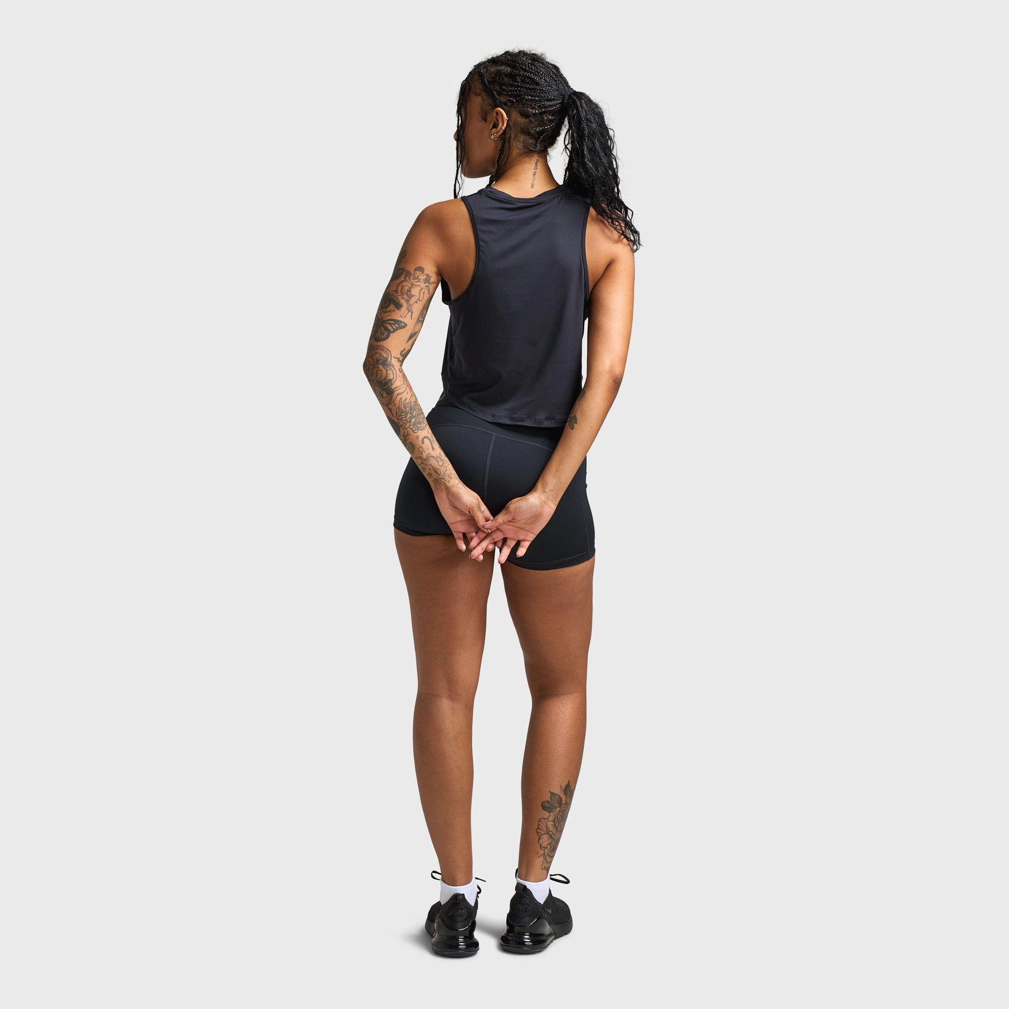 Nike One Classic Women's Dri-FIT Cropped Tank Top Black / Black