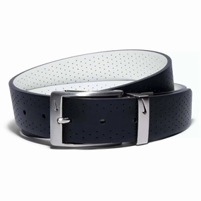 Nike Perforated Reversible w/Ultralight Buckle Golf Belt Black/White - 24 Men