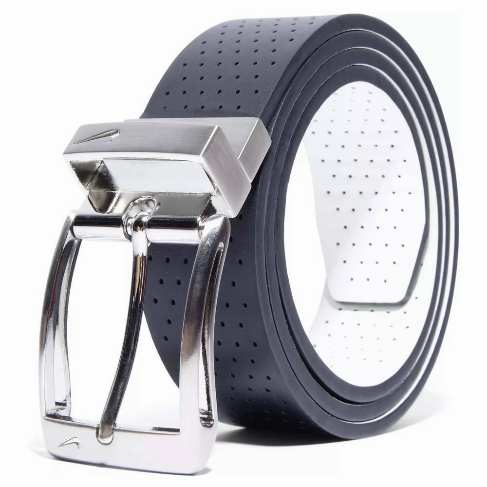Nike Perforated Reversible w/Ultralight Buckle Golf Belt Black/White - 24 Men