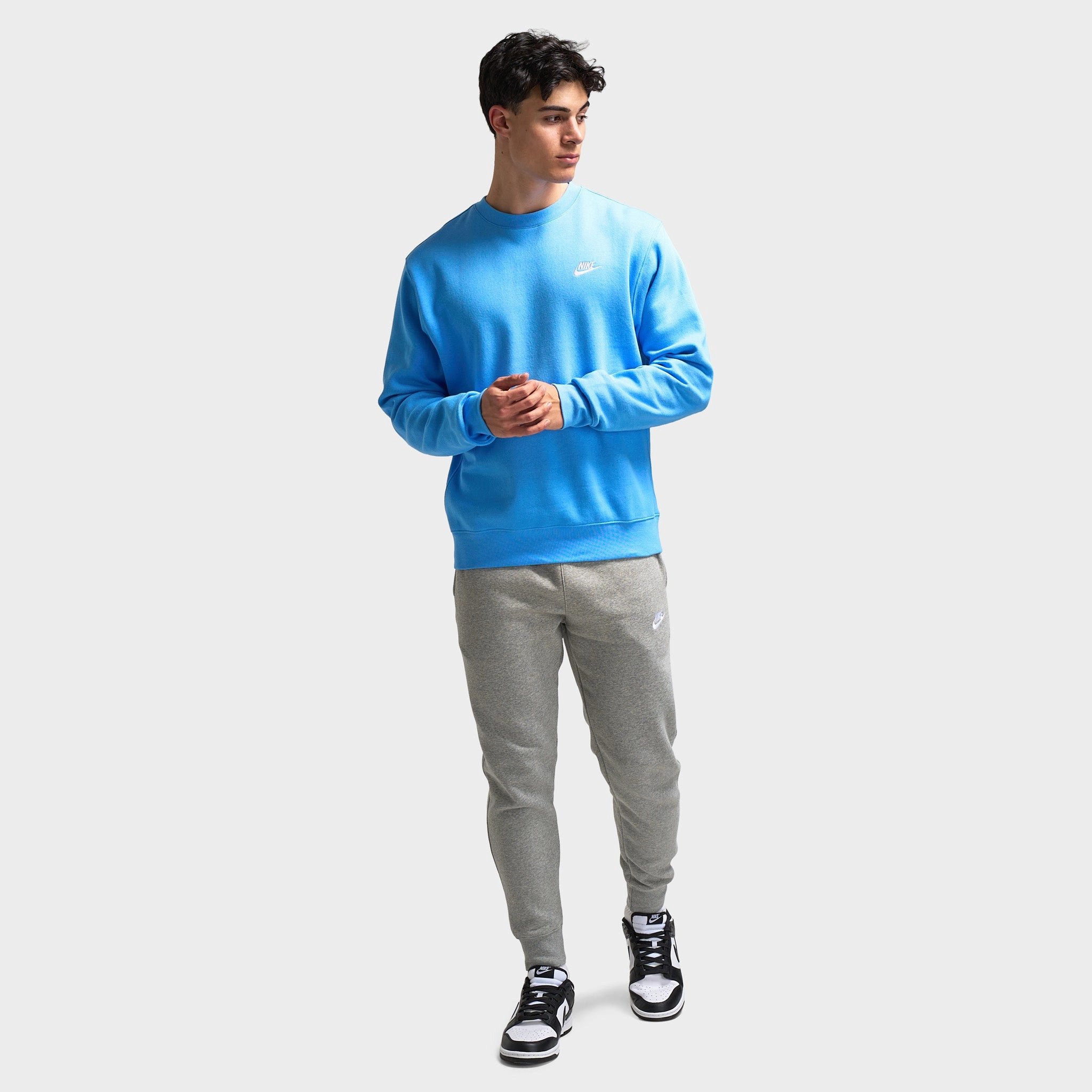 Nike Sportswear Club Crew Neck University Blue / White