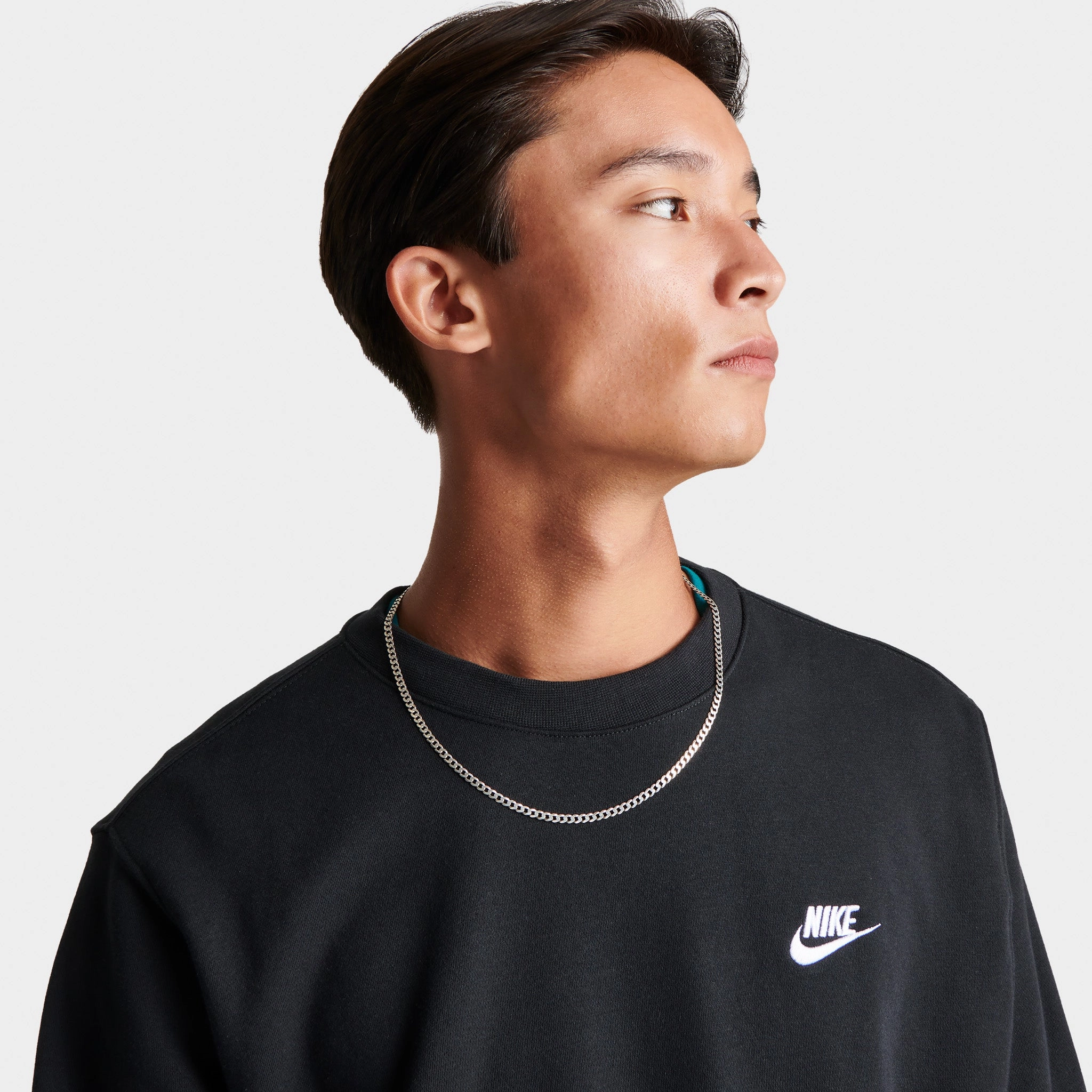Nike Sportswear Club Fleece Crewneck Black / White
