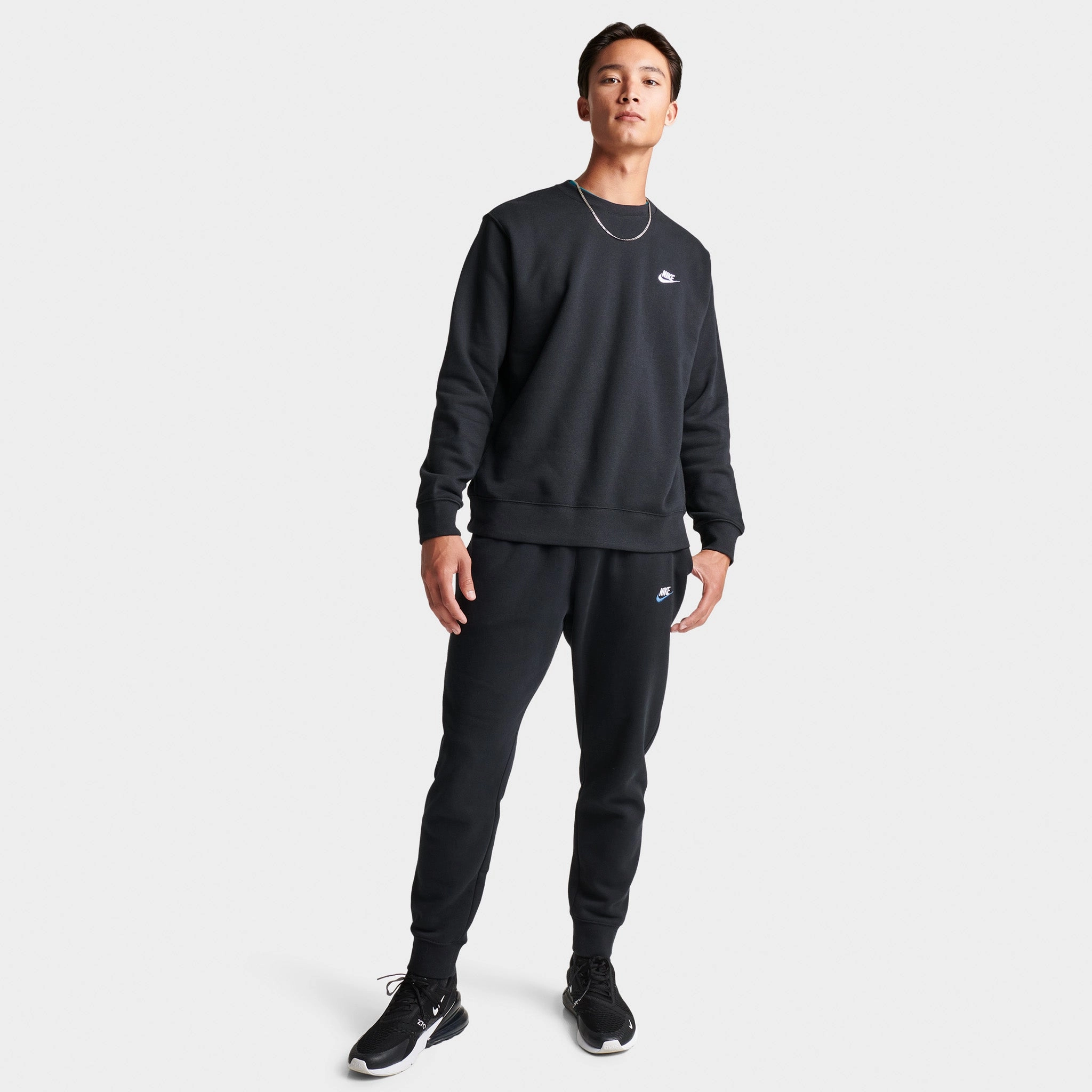 Nike Sportswear Club Fleece Crewneck Black / White