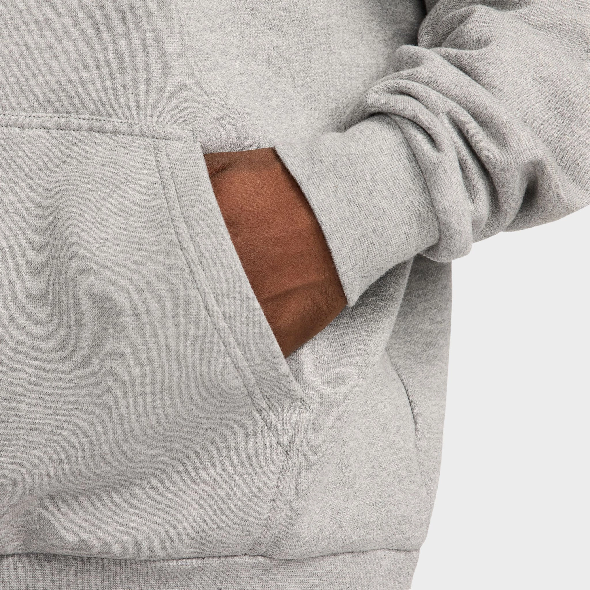 Nike Sportswear Club Fleece Oversized Pullover Hoodie / Dark Grey Heather