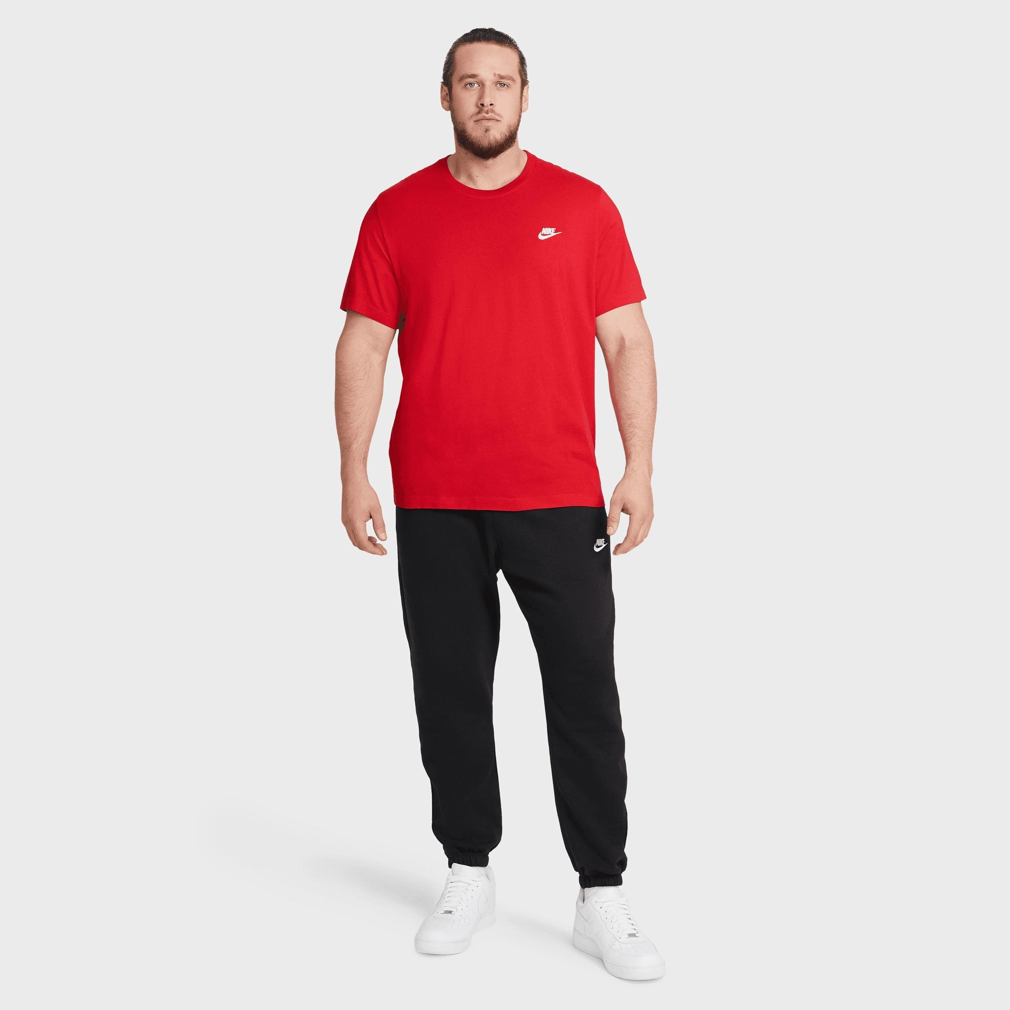 Nike Sportswear Club T-shirt University Red / White