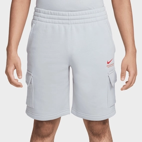 Nike Sportswear Junior Boys' Fleece Cargo Shorts / Wolf Grey