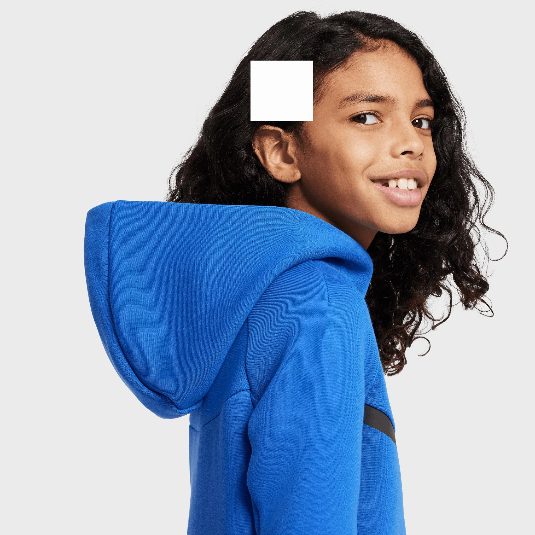 Nike Sportswear Junior Boys' Tech Fleece Hoodie Game Royal / Black - Black