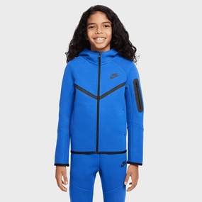 Nike Sportswear Junior Boys' Tech Fleece Hoodie Game Royal / Black - Black