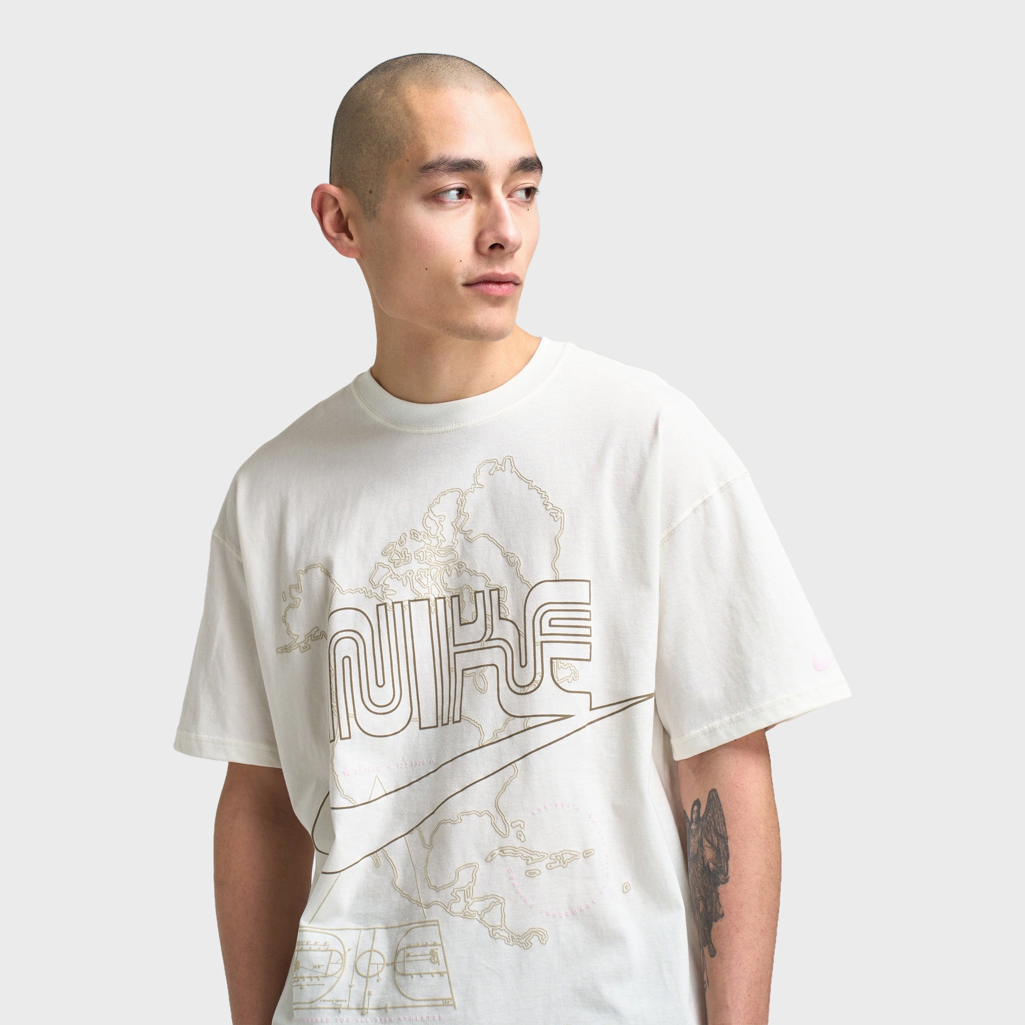 Nike Sportswear Max90 T-Shirt Sail / Khaki - Pink Foam