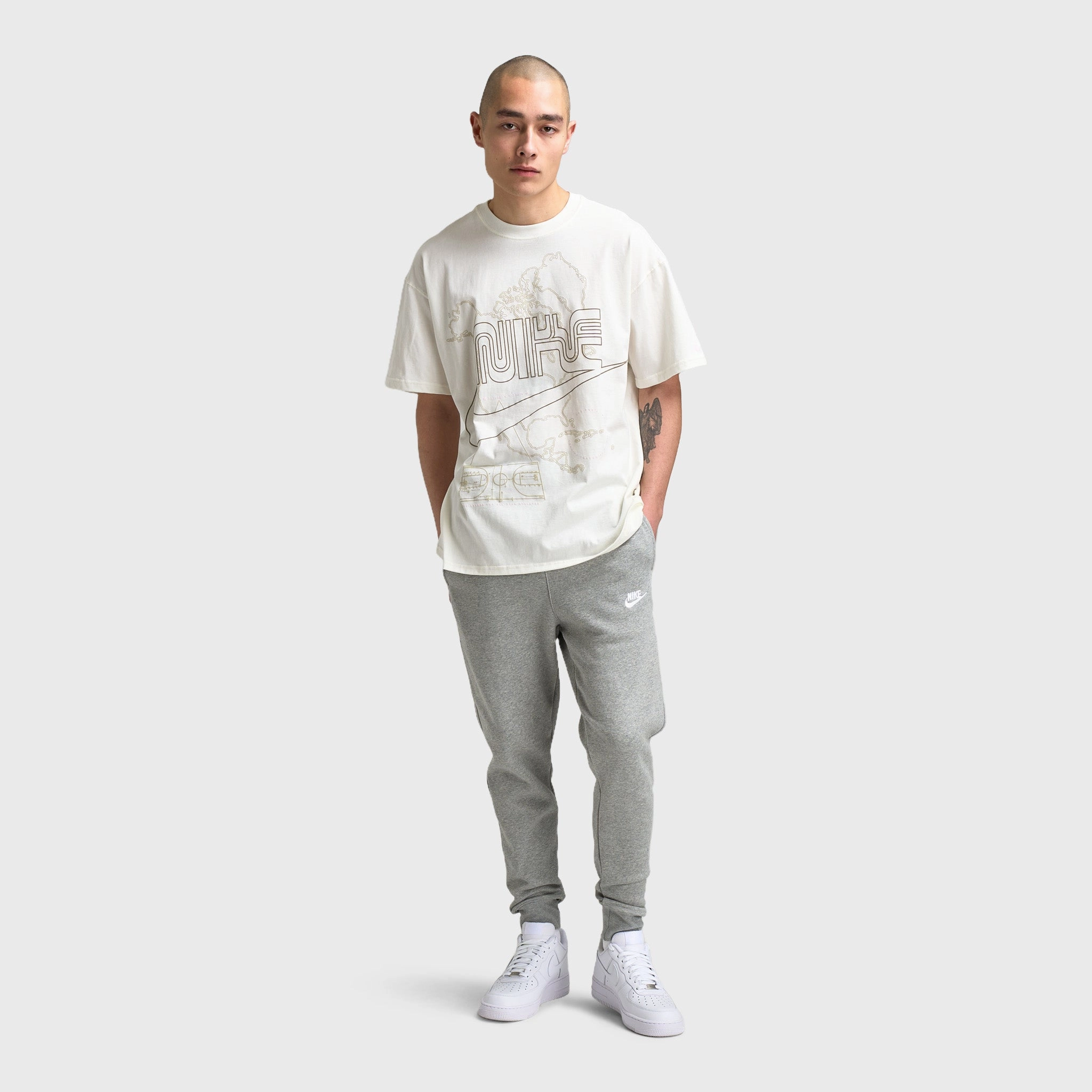 Nike Sportswear Max90 T-Shirt Sail / Khaki - Pink Foam