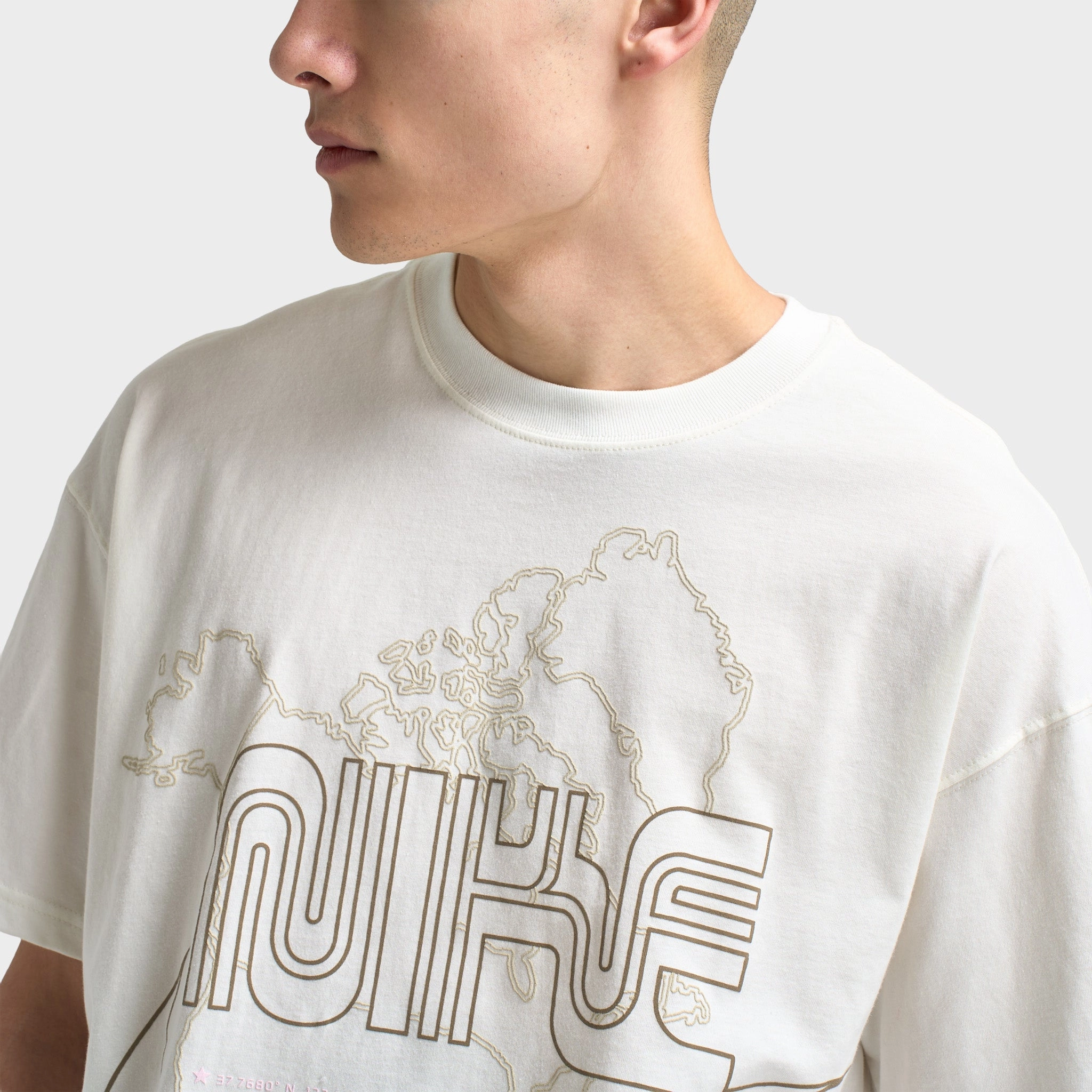 Nike Sportswear Max90 T-Shirt Sail / Khaki - Pink Foam