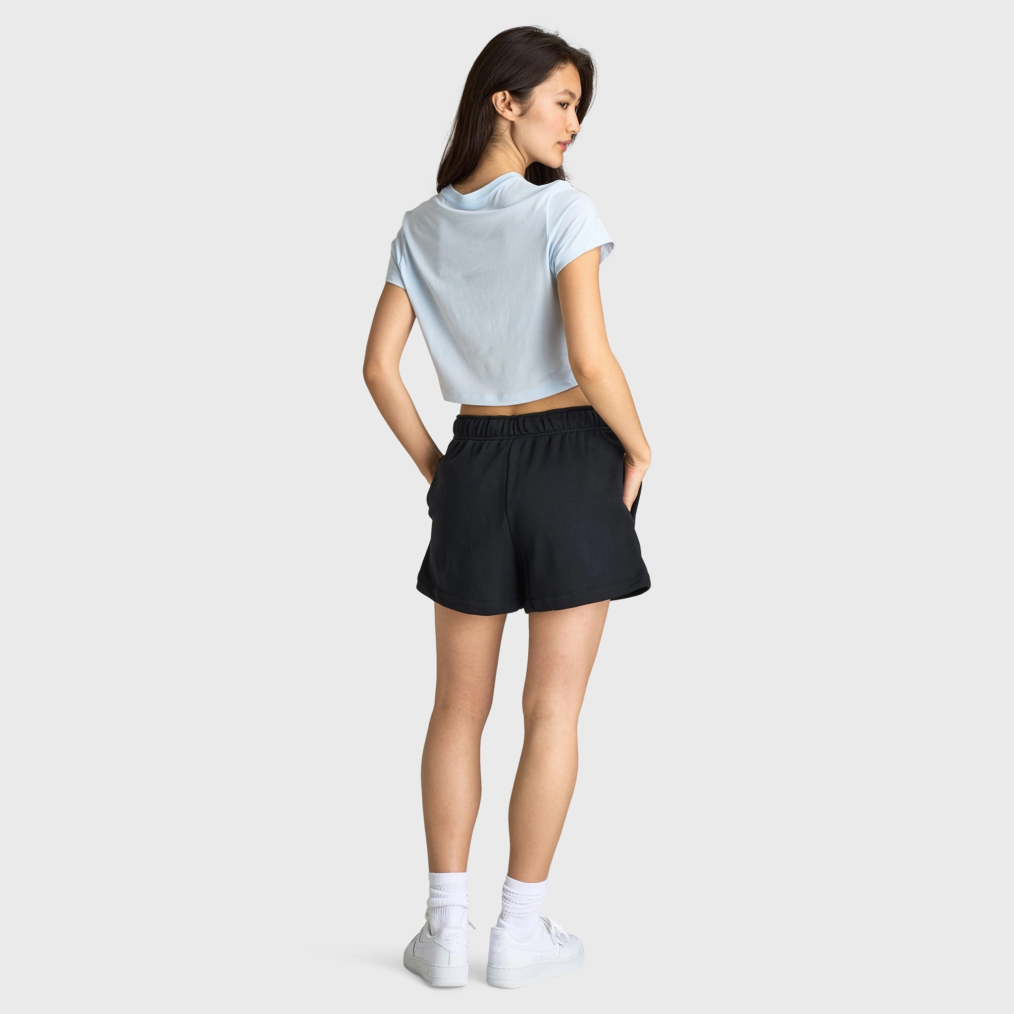 Nike Sportswear Women's Chill Knit Cropped T-Shirt Blue Tint / Sail