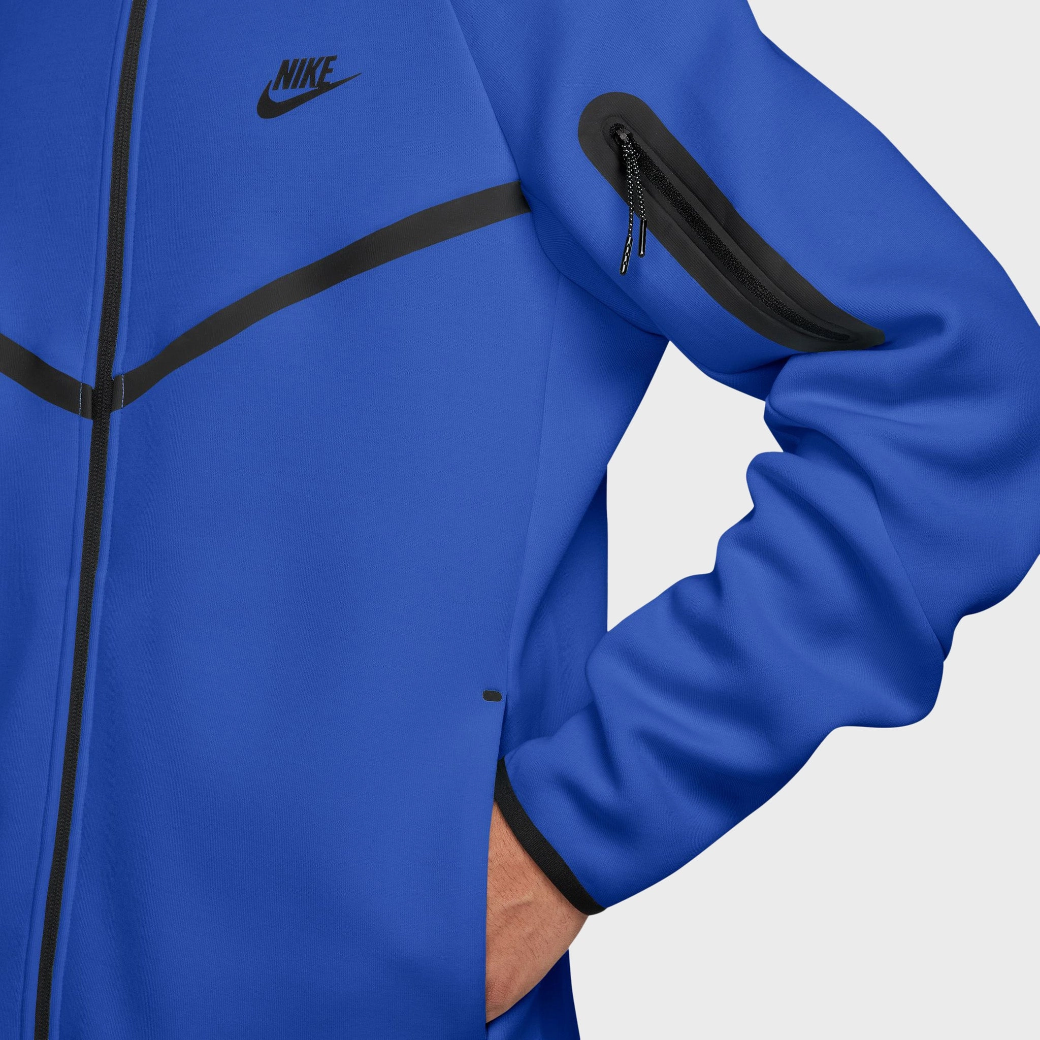 Nike Tech Fleece Full Zip Windrunner Hoodie Game Royal / Black