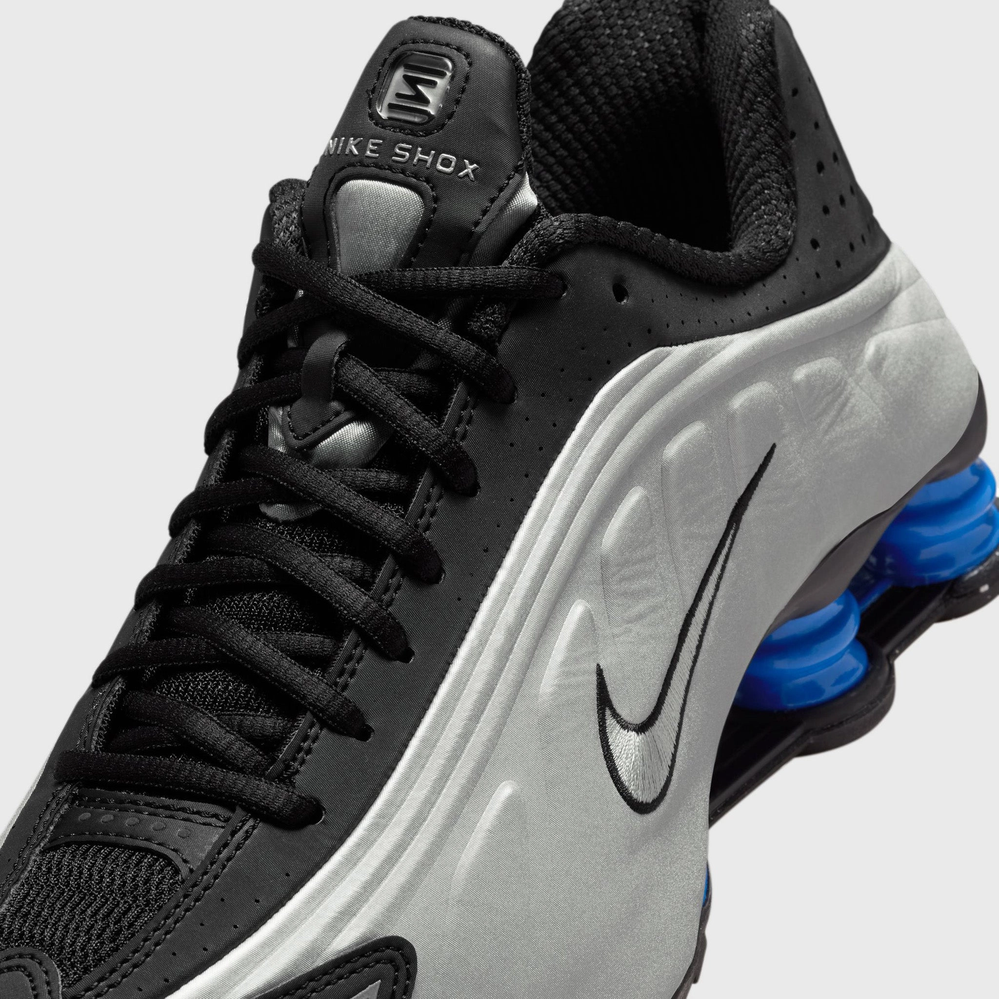 Nike Women's Shox R4 Black / Metallic Silver - Racer Blue