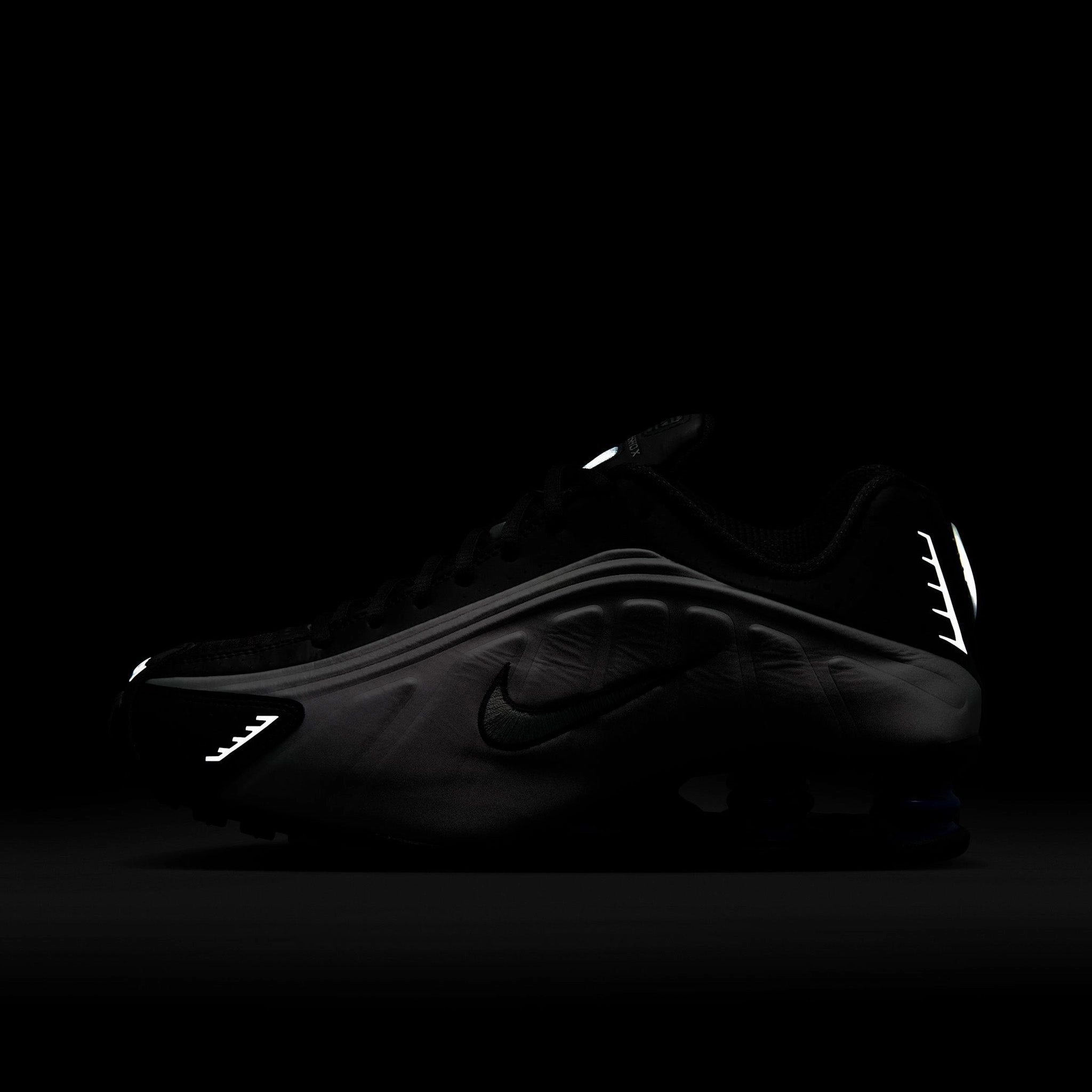 Nike Women's Shox R4 Black / Metallic Silver - Racer Blue
