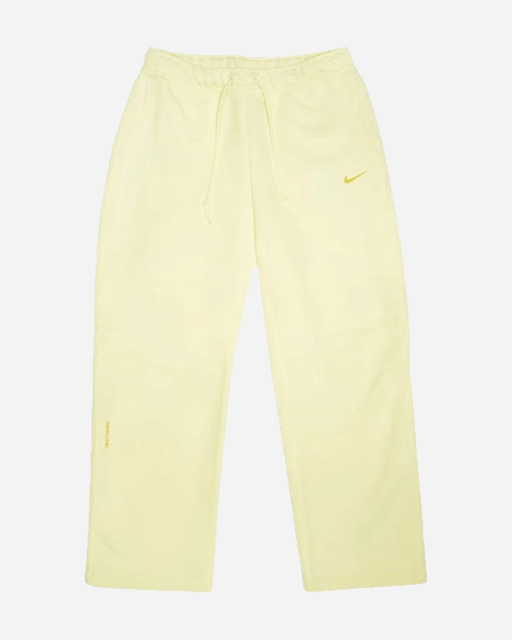 NIKE X NOCTA NRG TECH FLEECE OPEN HEM PANTS CITRON TINT / VIVID SULFUR
