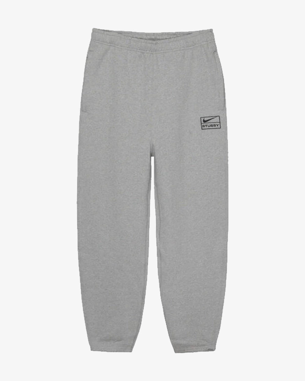NIKE X STUSSY SS23 GREY FLEECE SWEATPANTS