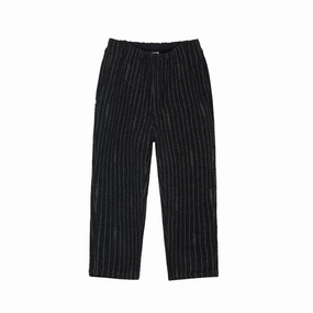 NIKE X STUSSY SS23 STRIPED WOOL PANTS BLACK