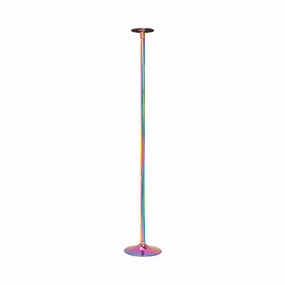 Portable Rainbow Chrome Dance Pole