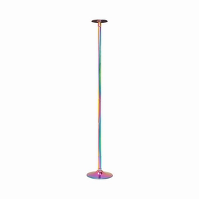 Portable Rainbow Chrome Dance Pole