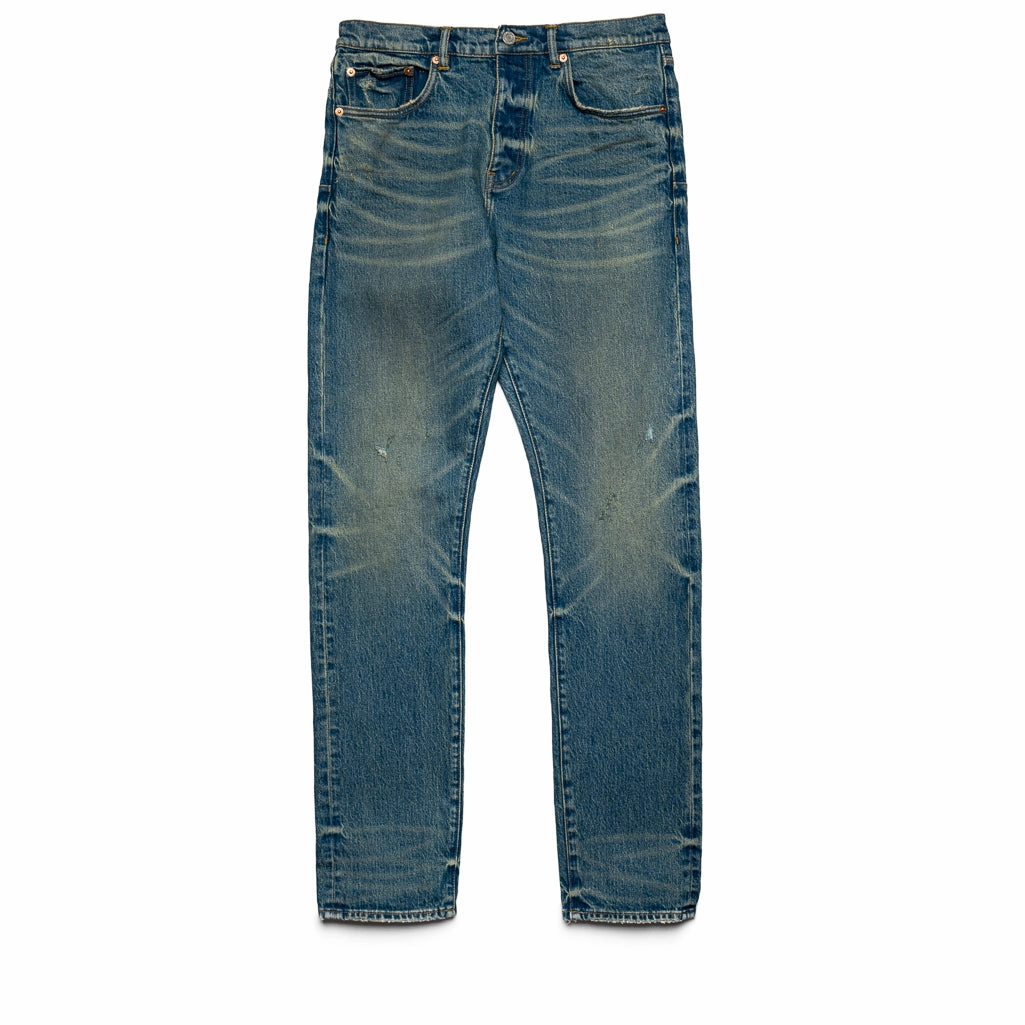 Purple Brand 2 Year Dirty Fade Mid Rise Slim Straight Leg Jean - Mid Indigo