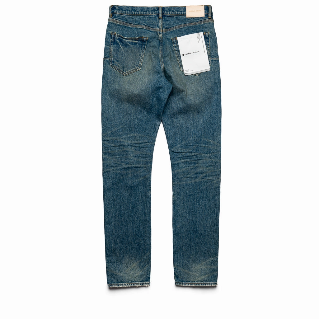 Purple Brand 2 Year Dirty Fade Mid Rise Slim Straight Leg Jean - Mid Indigo