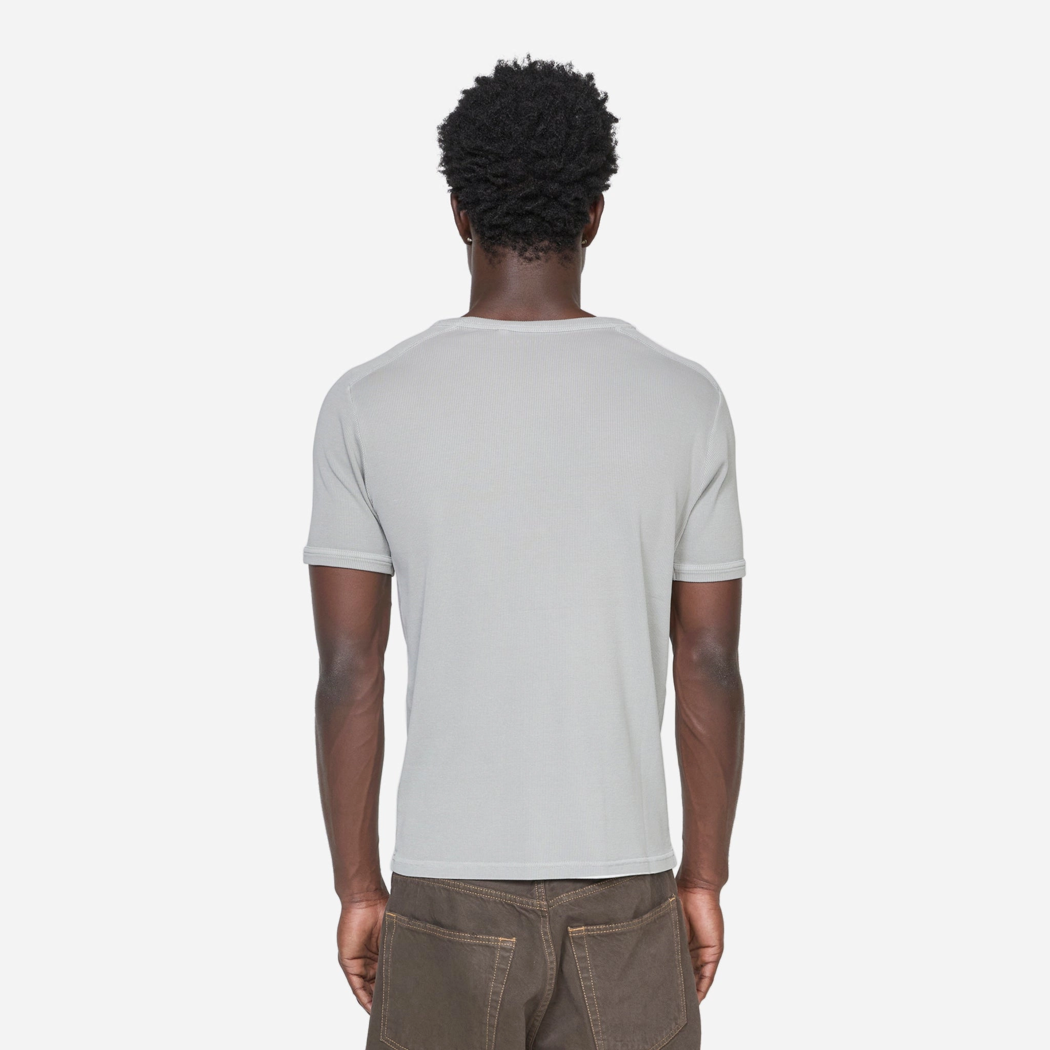 Rib T-Shirt Grey