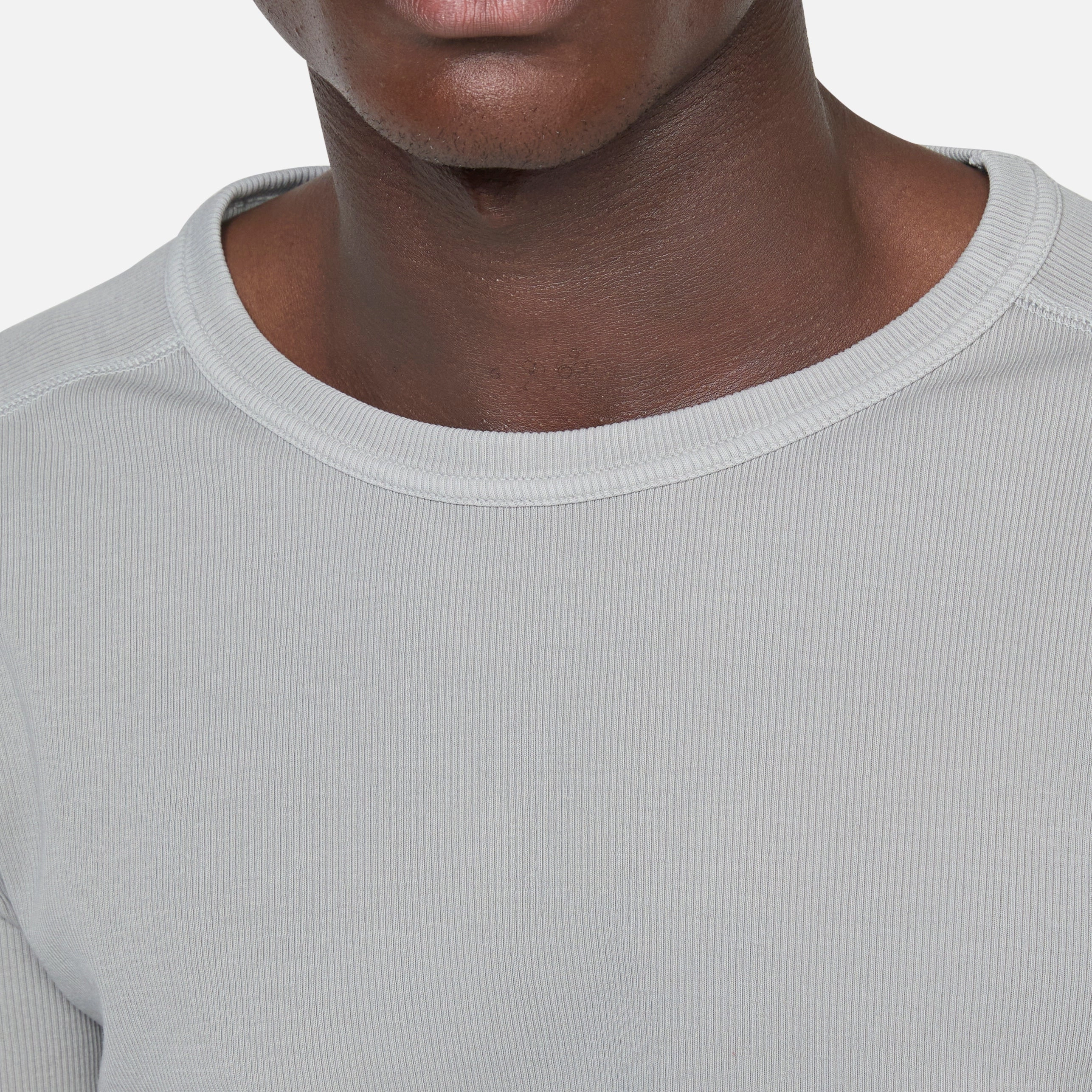 Rib T-Shirt Grey